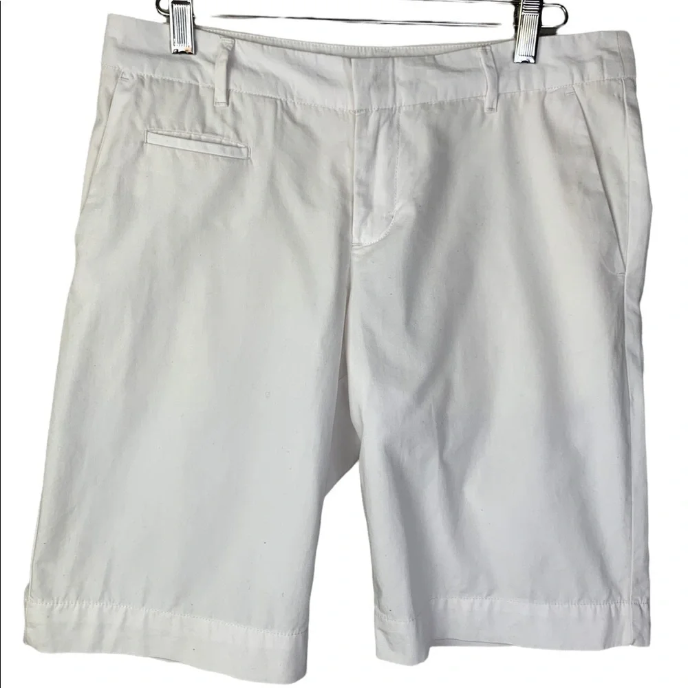 Patagonia White Organic Cotton 10” Inseam Bermuda Short Cruise, Resort Wear Sz 4